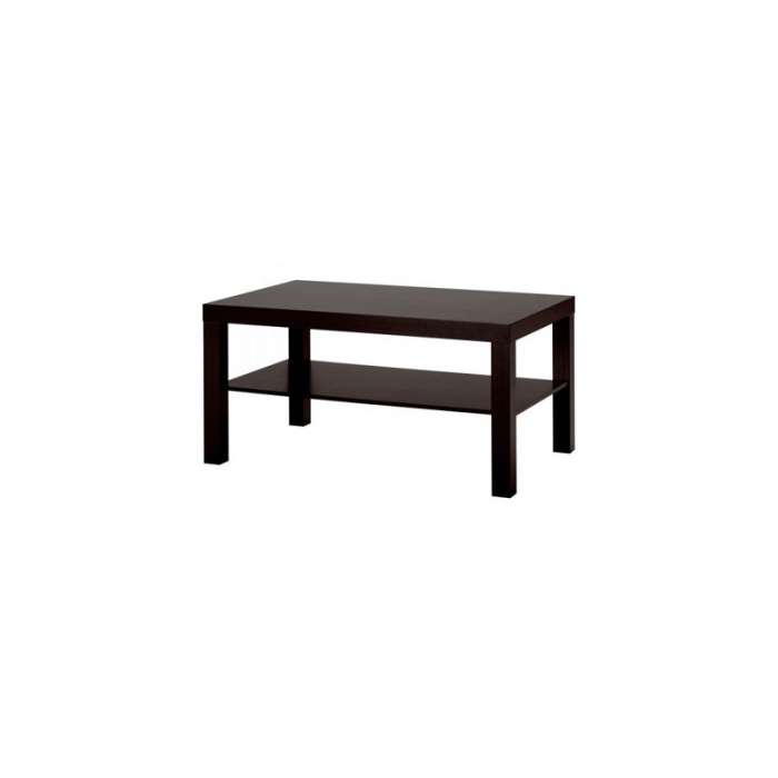 Журнальный стол IKEA ЛАКК чёрно-коричневый, фотография 1