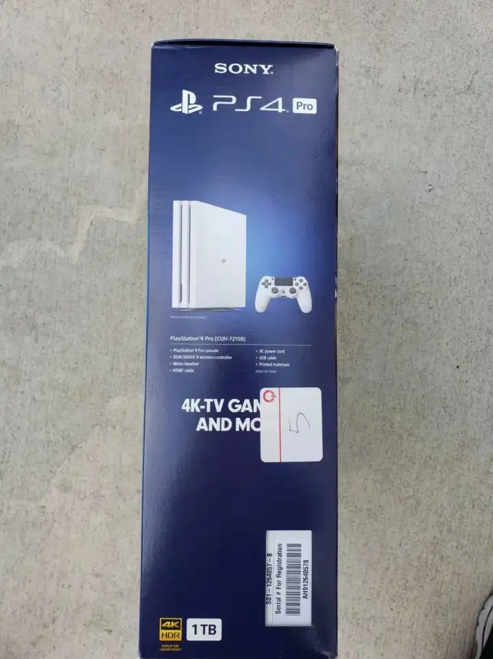 Sony PlayStation 4 PS4 Pro 1 ТБ Белый Новый Оригинальный Запечатанный, фотография 3