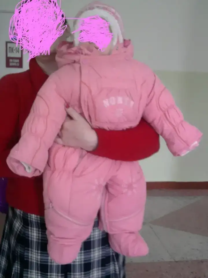 Комбинезон зимний для малышки, фотография 2