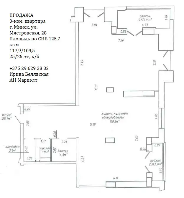 3-комнатная квартира с панорамными видами в Лебяжьем, фотография 2