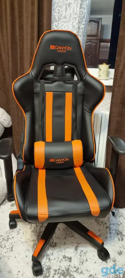 Кресло игровое ''Canyon'' CND-SGCH3 Black/Orange, фотография 1
