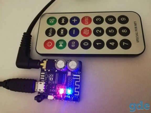 Bluetooth 5,0 аудио платы с пультом управления, фотография 2