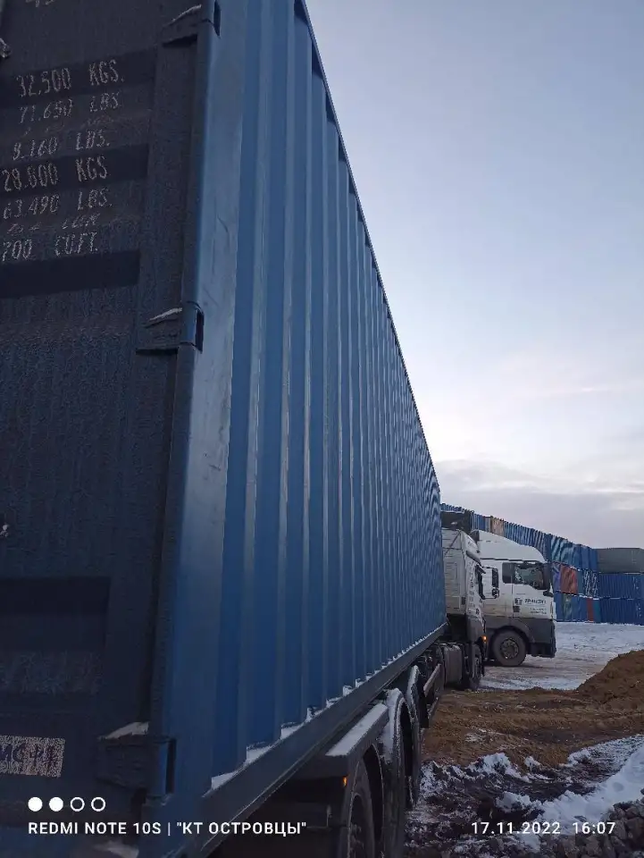 Морской контейнер 40 футов НС новый. Бесплатная погрузка поможем с доставкой.  Цена от 9500 до 13500, фотография 2