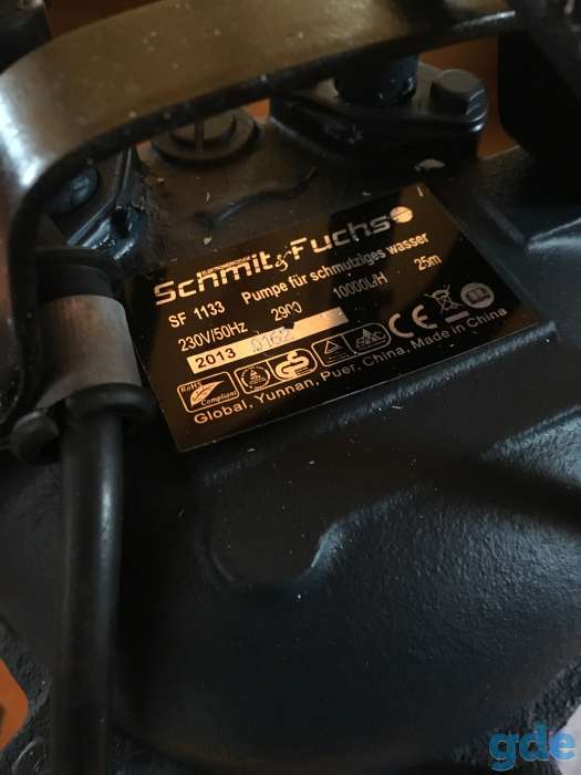 Насос фекальный schmit sf 1133 с измельчителем, фотография 1