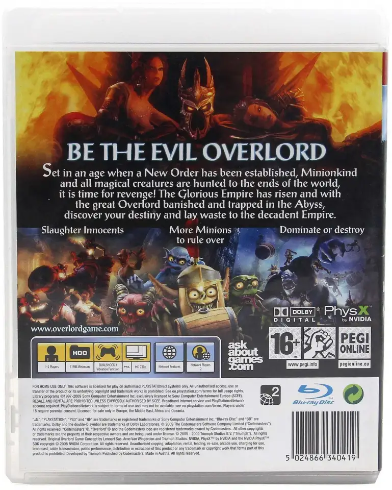 Куплю игровой диск Overlord II для PS3, фотография 2