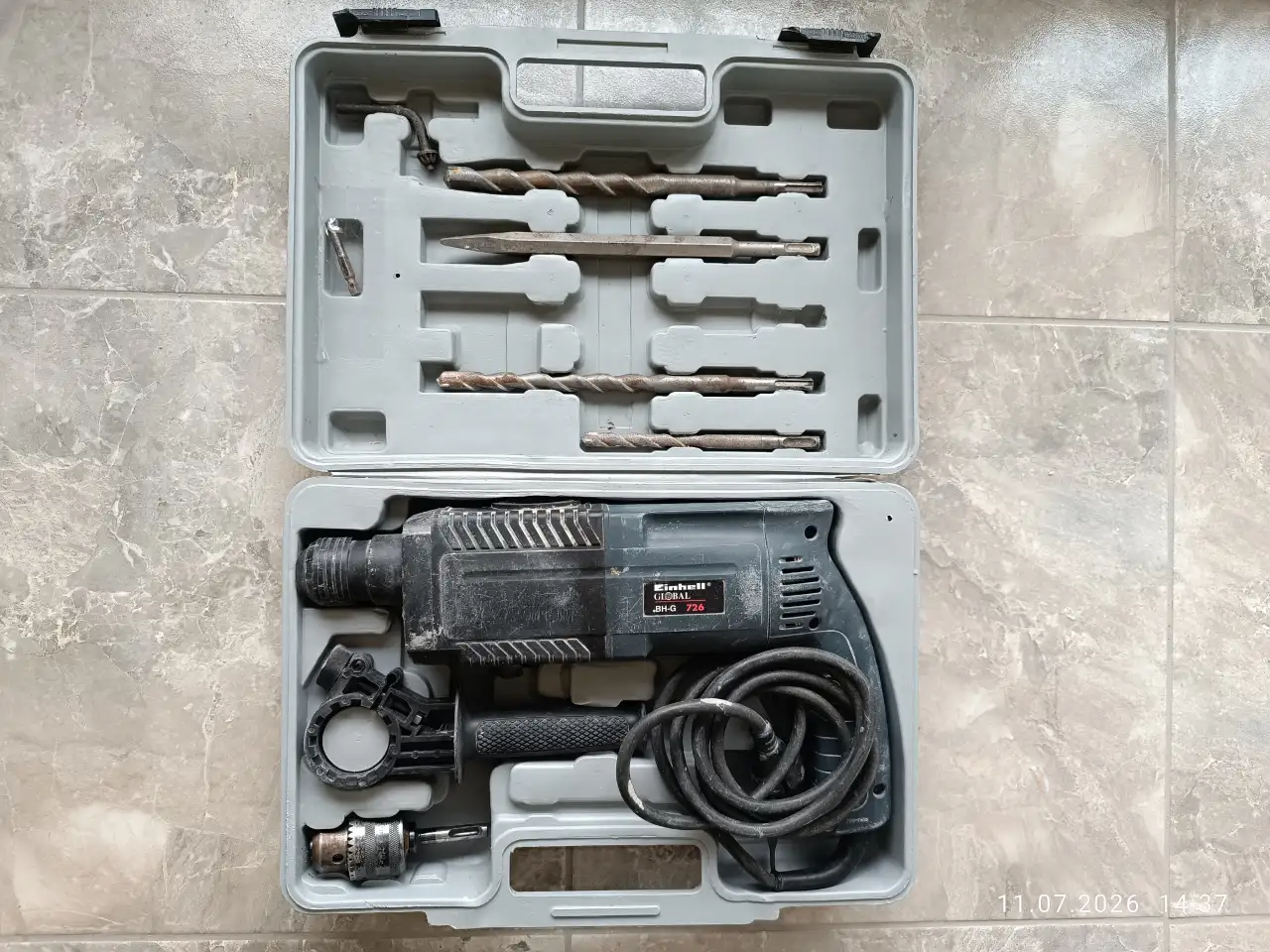 Перфоратор Einhell BHG 726 в чемодане, фотография 7