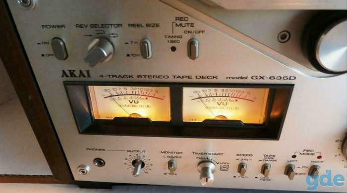 Японский катушечный стерео магнитофон Akai GX-635D, фотография 1
