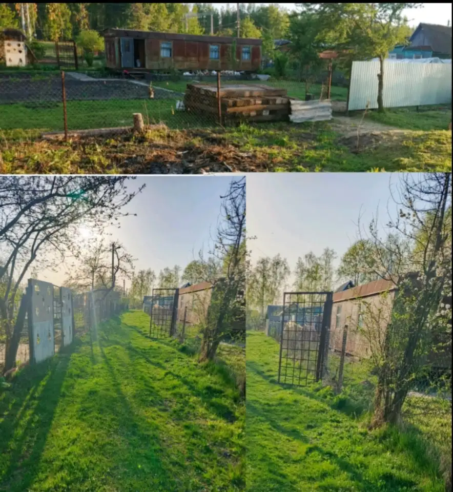 Участок с фундаментом, скважиной, жилым вагоном, фотография 1