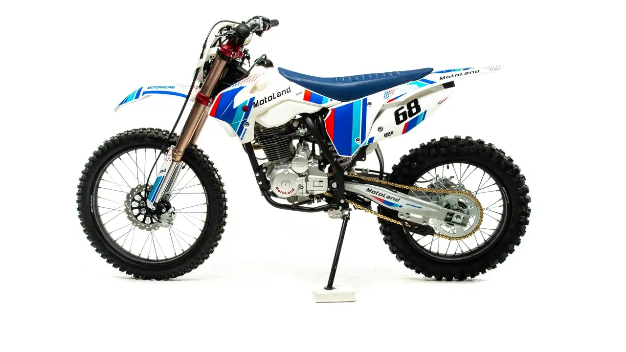 Мотоцикл кросс motoland crf 250 (165fmm) синий, фотография 1