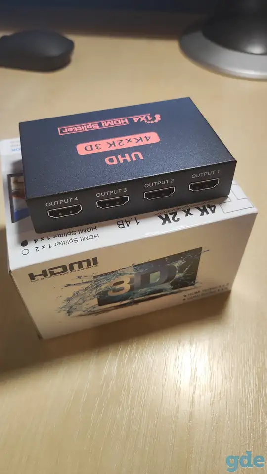 ПРОДАМ: Адаптер / разветвитель / сплиттер 1×4 HDMI Ultra HD 4K/2K 3D, фотография 1