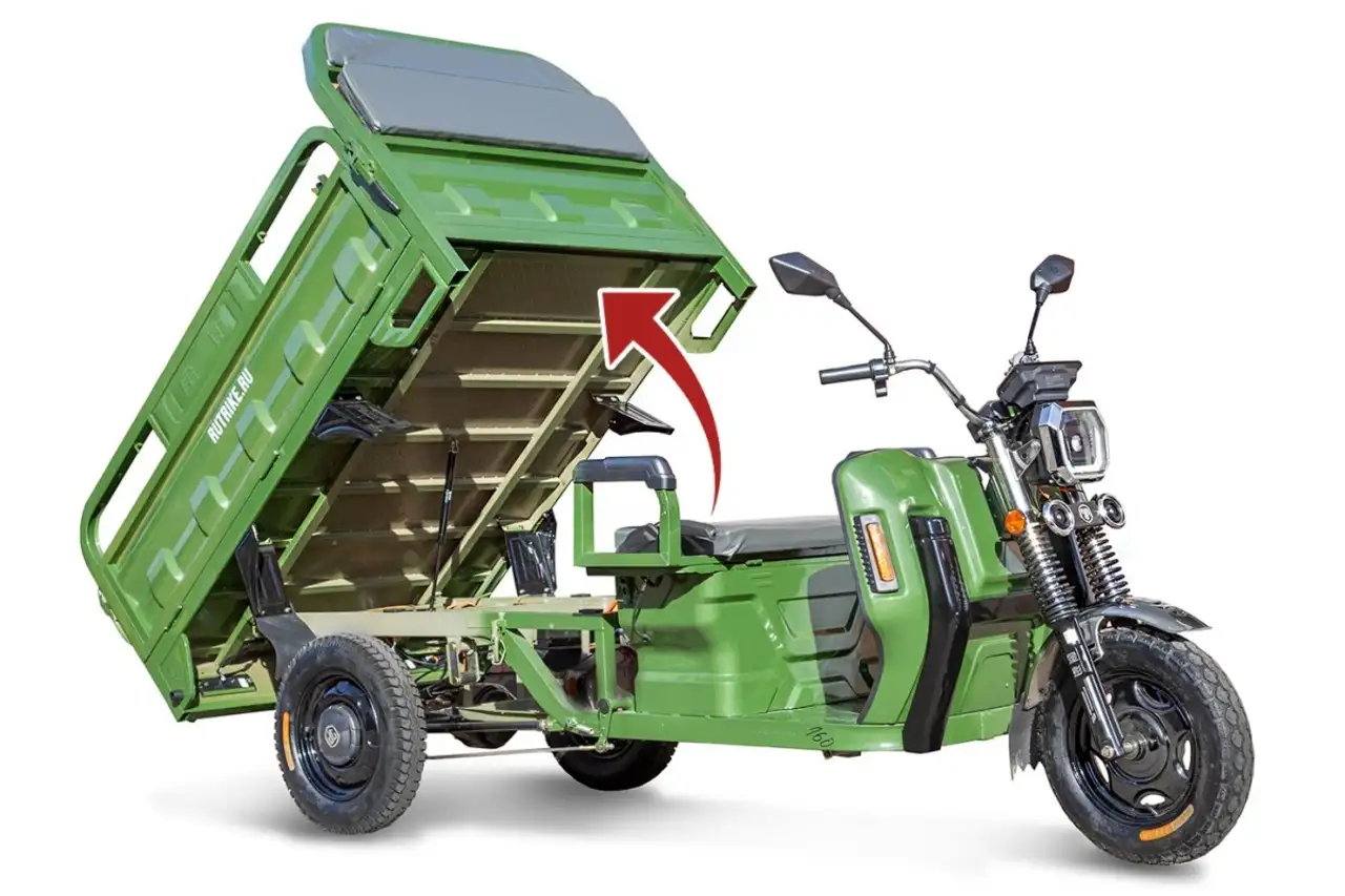 Грузовой электротрицикл rutrike маяк 1600 60v1000w, фотография 9
