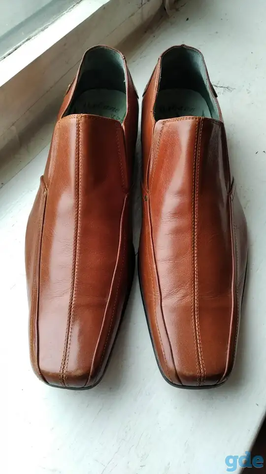 Туфли лоферы мужские из натур. кожи 42,5-43р-р, фотография 1