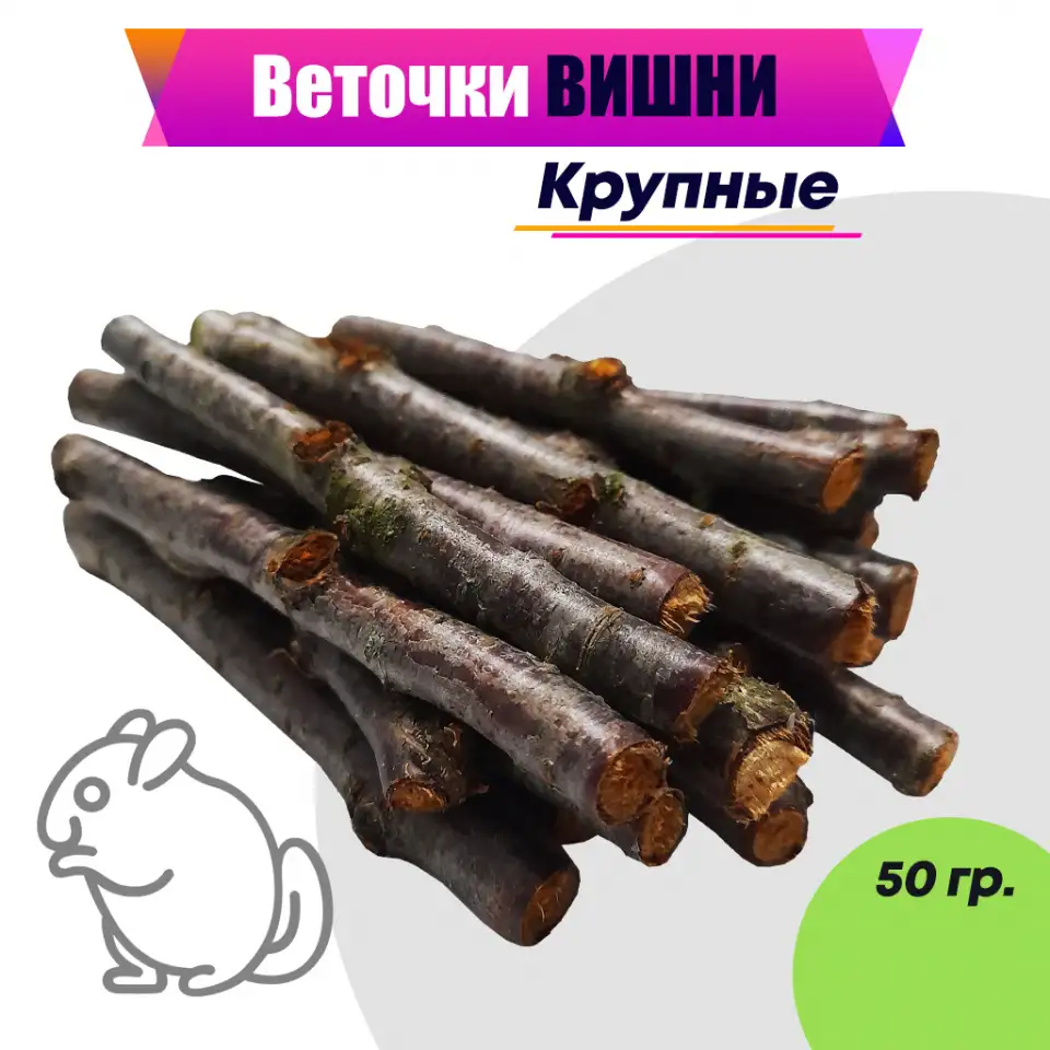 Веточки вишни для грызунов и птиц, фотография 1