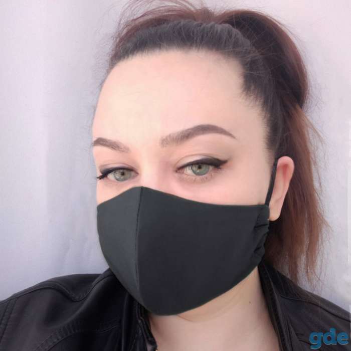 Маски чёрные 100% хлопок, фотография 4