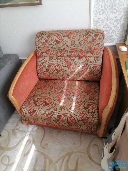 Продам диван кресло-кровать б/у, фотография 2