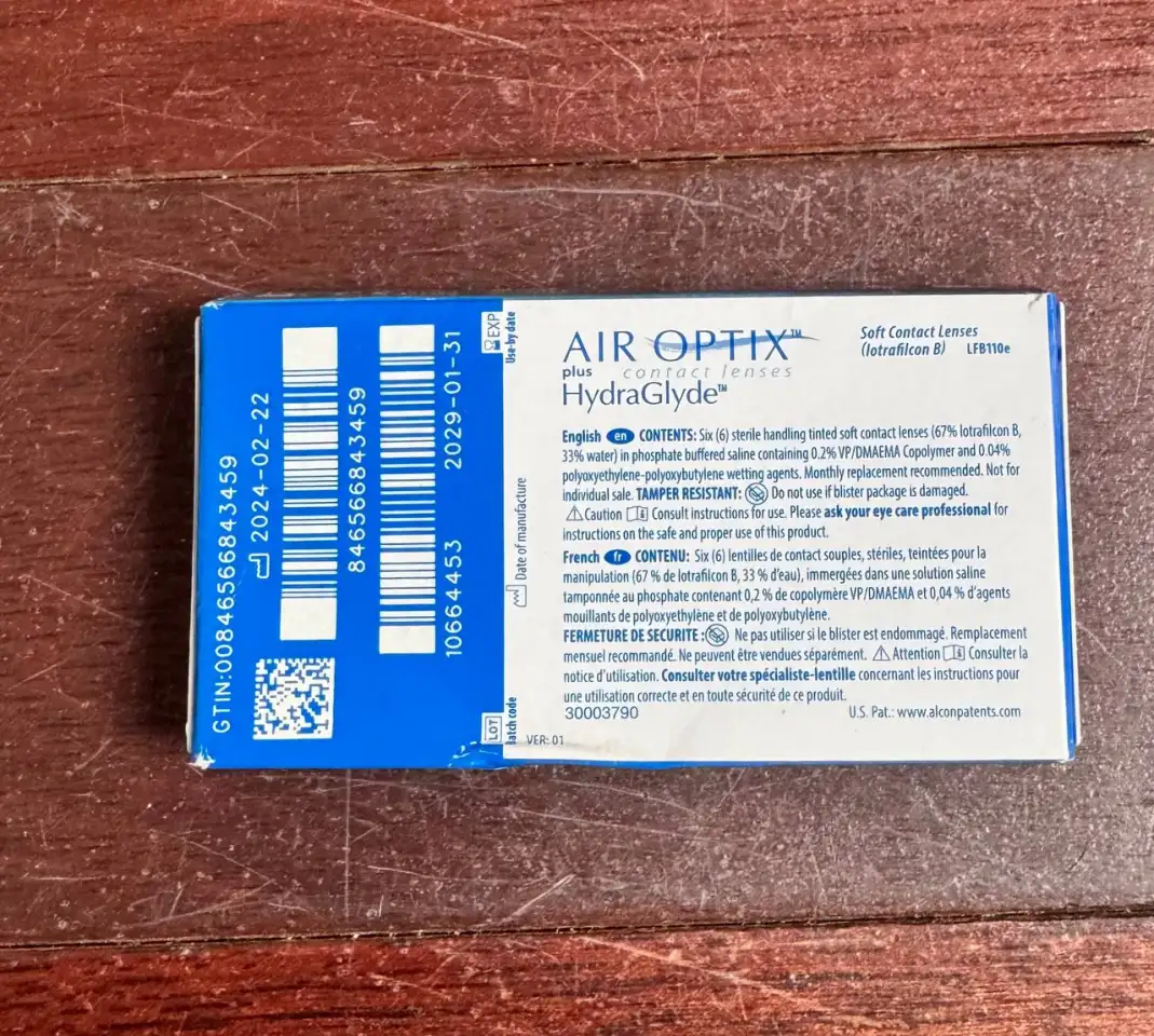 Линзы для зрения Alcon AirOptix plus HydraGlyde -2,75, фотография 7