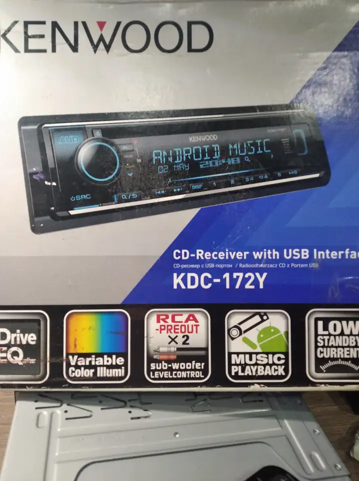 CDMP3-USB: магнитола Kenwood KDC-172Y, фотография 3