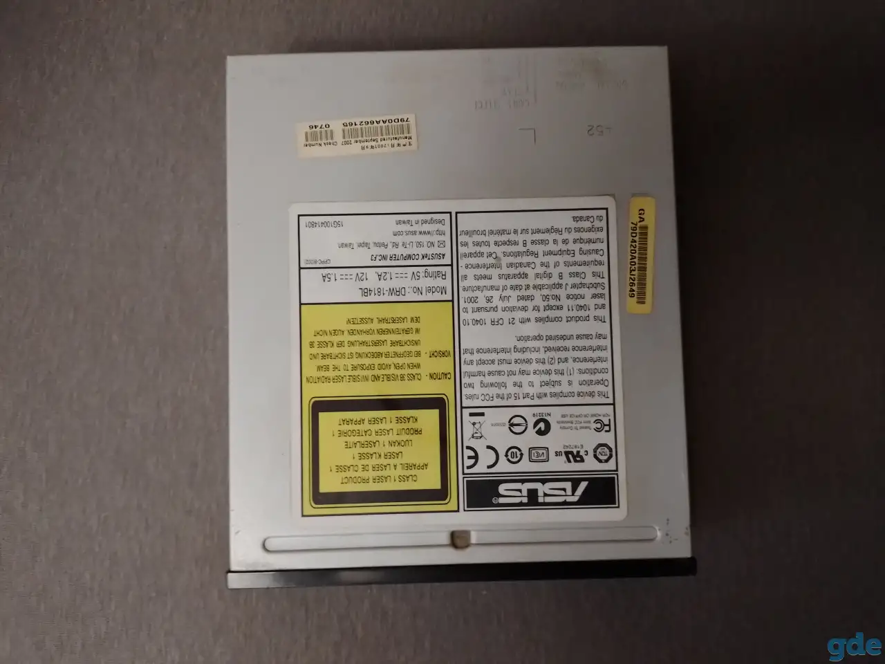 Asus DVD RW оптический привод, фотография 3