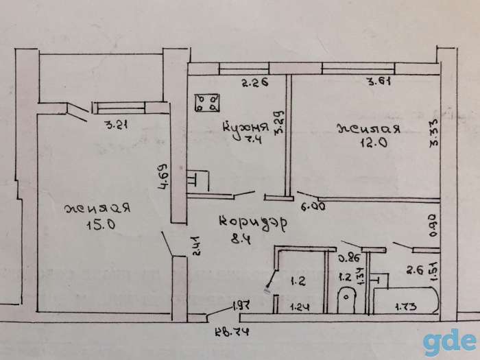 Продается 2-х комнатная квартира. Брестская 53, фотография 7