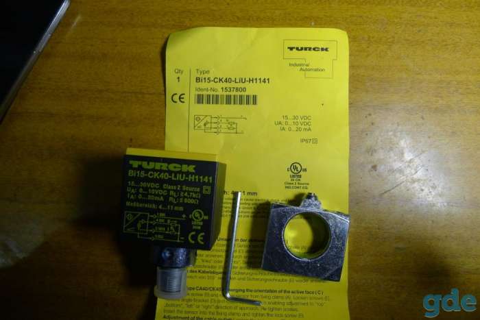 Индуктивный датчик Turck BI15-CK40-LIU-H1141 новый, фотография 1