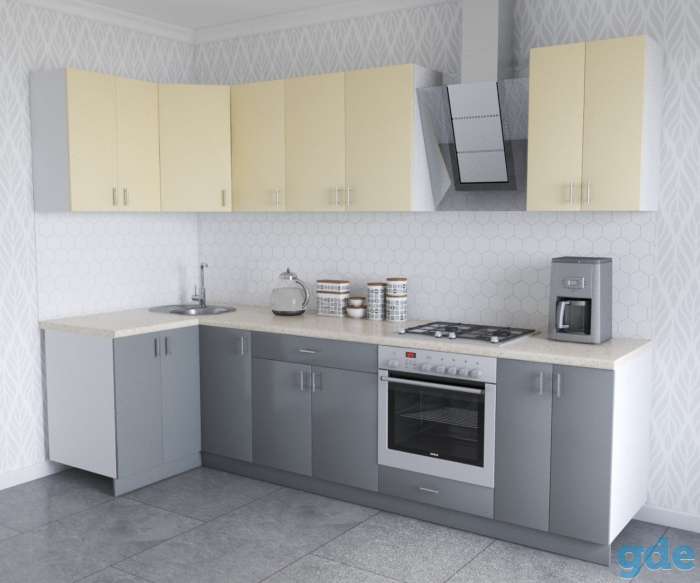 Готовая КУХНЯ ХоумЛайн Кристалл Люкс угловая, фотография 4