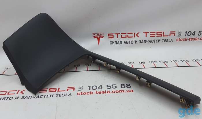 Зап. части для авто Tesla. Накладка центральной панели нижняя правая (NAPPA GRAIN BLACK PVC) Tesla model X S REST, фотография 2