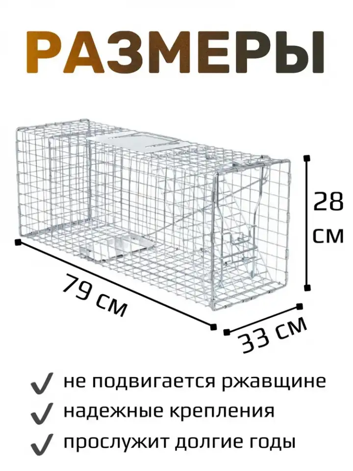 Аренда Котоловка клетка-ловушка складная, фотография 3