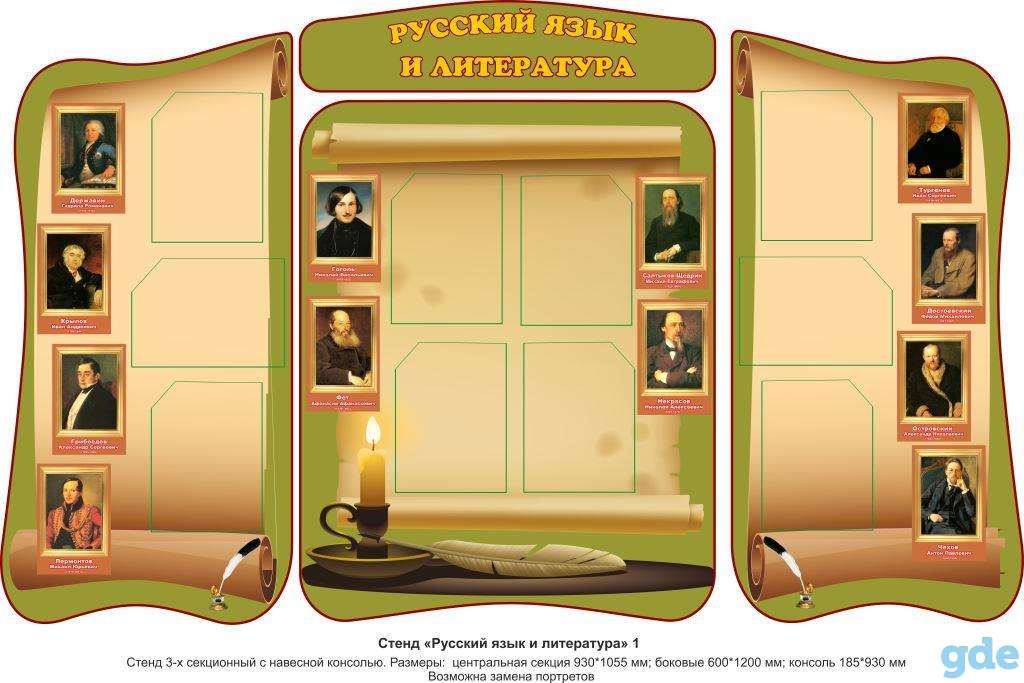 Русский язык и литература. Стенды для школы, фотография 10