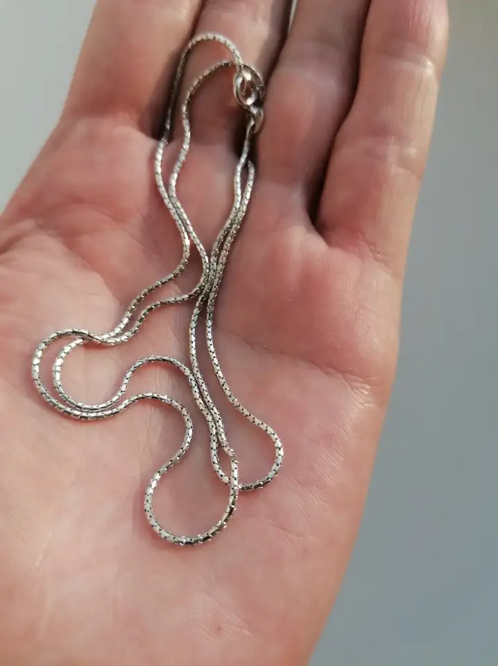 Цепочка серебряная Венецианская змейка. 51 см., фотография 7