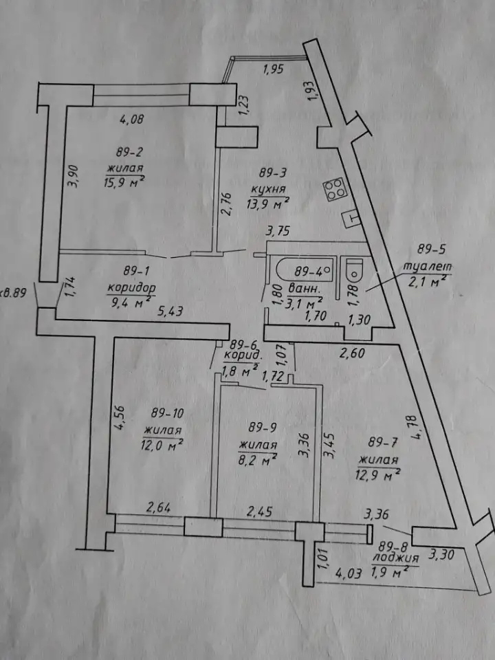 Продам 4-х ком-ю квартиру, ул.Жукова д.2/1 КВ.89., фотография 2