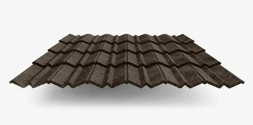 Композитная черепица metrotile, Раскрой: 0.317х1.35... м, Марка: Classic; Roman..., Цвет: капучино..., фотография 1