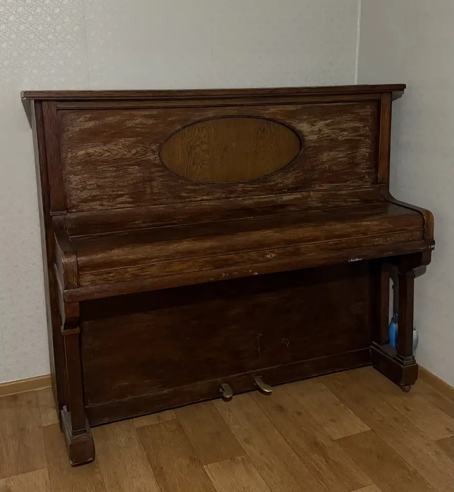 Немецкое антикварное пианино Schimmel Leipzig, фотография 1