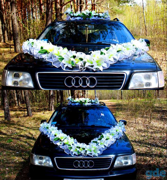 Свадебные украшения на авто, фотография 11