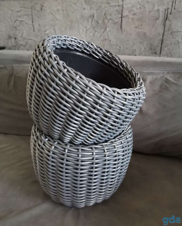 Кашпо из ротанга, фотография 2