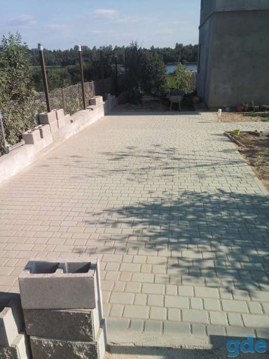 Укладка тротуарной плитки, благоустройство, фотография 3