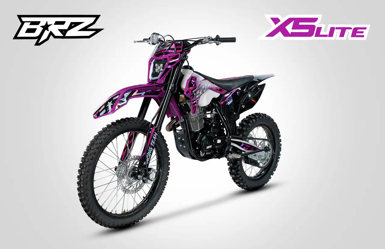 Мотоцикл brz x5 lite 21/18 (165fmm, 2022 г.) purple, фотография 4