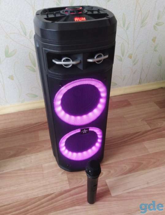Goldstar boom-box беспроводная колонка минск с 1 радиомикрофоном продам, фотография 2
