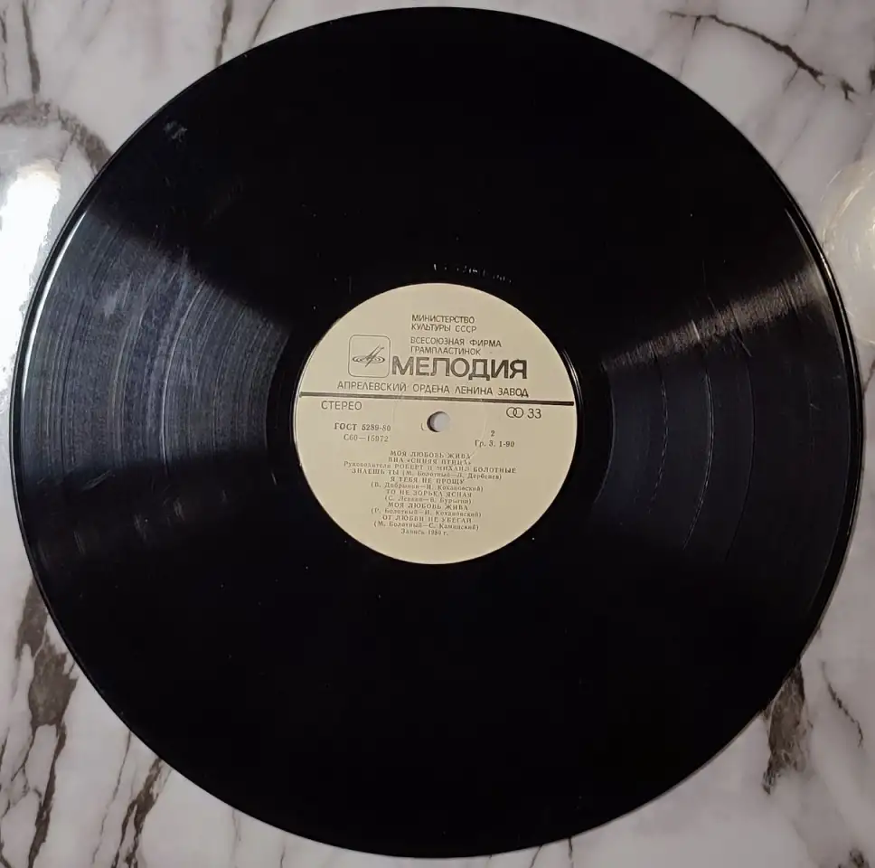 Грампластинка Синяя птица - Моя любовь жива (1981), фотография 4