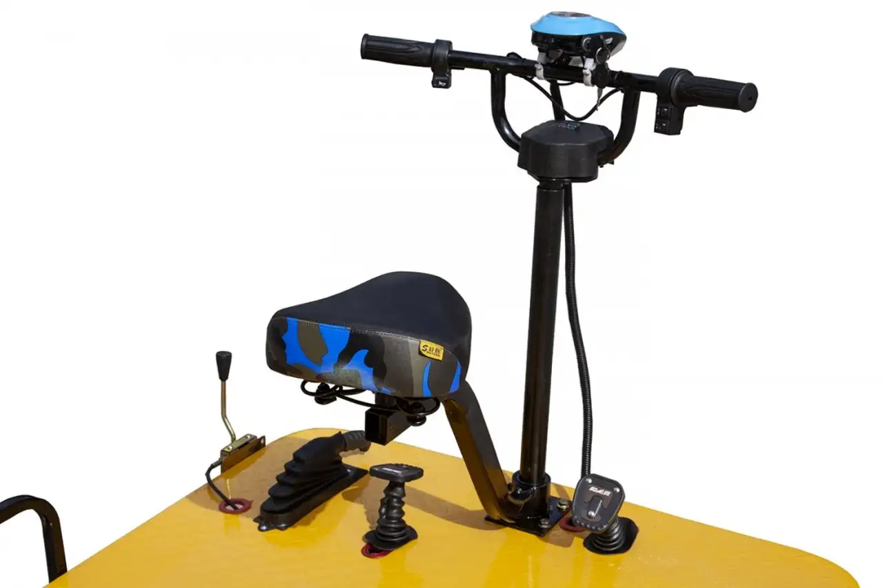 Платформенная тележка электрическая rutrike склад 1500, фотография 5