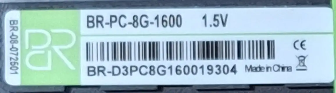 Память для компьютера 2x8Gb DIMM DDR3 1600МГц  BILLION RESERVOIR, фотография 2
