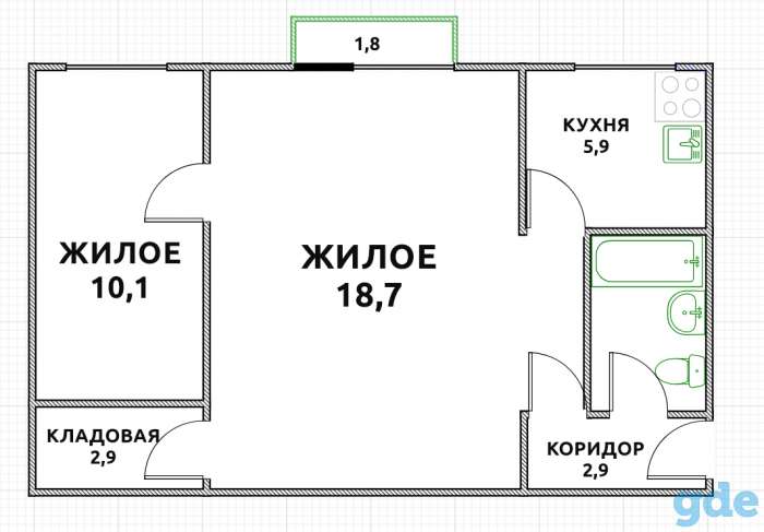 Квартира в маленьком дружелюбном домике в центре г.Пинска, фотография 1