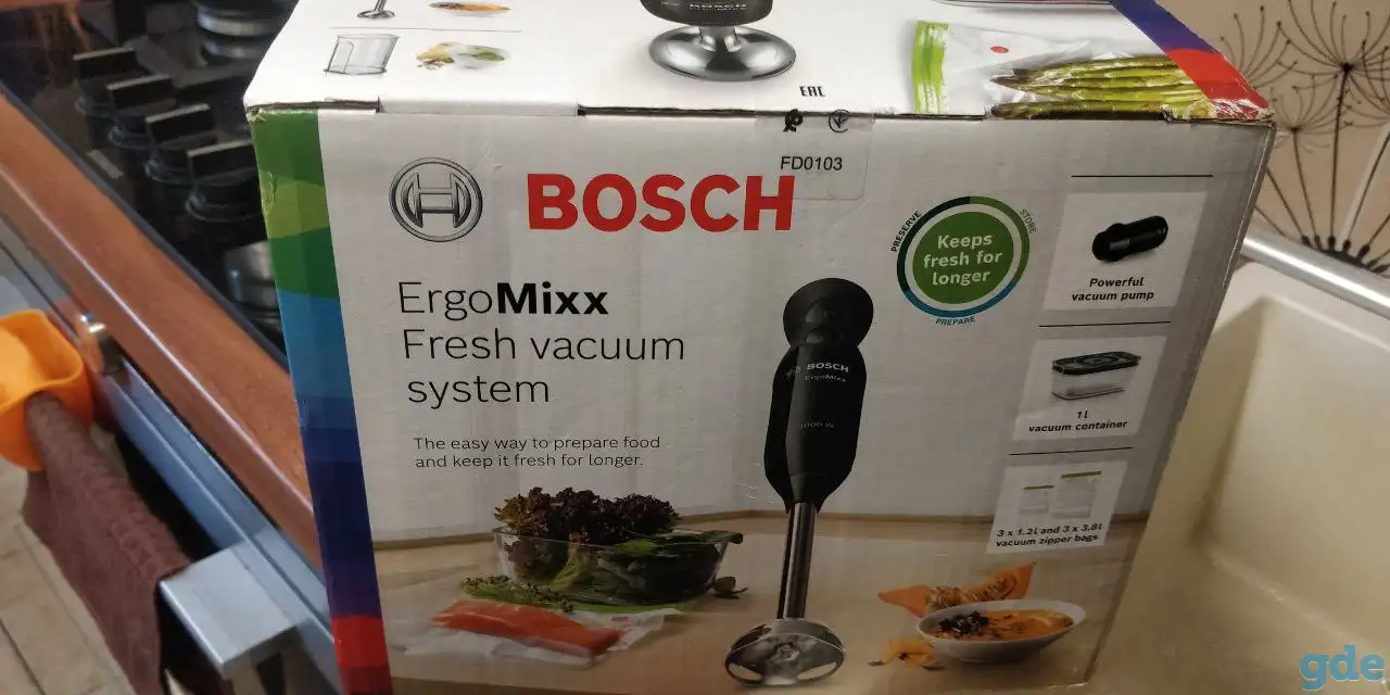 Ручной погружной блендер Bosch MS6CB61V1 1000Вт, фотография 1