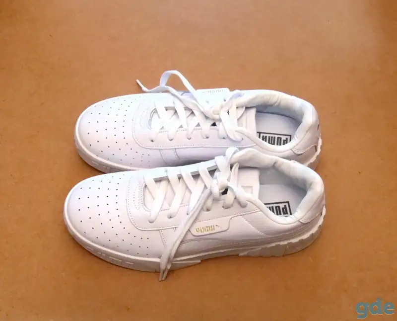 Женские кроссовки Puma Cali Bold белый цвет. Р-р 39. Материал: натуральная кожа., фотография 2