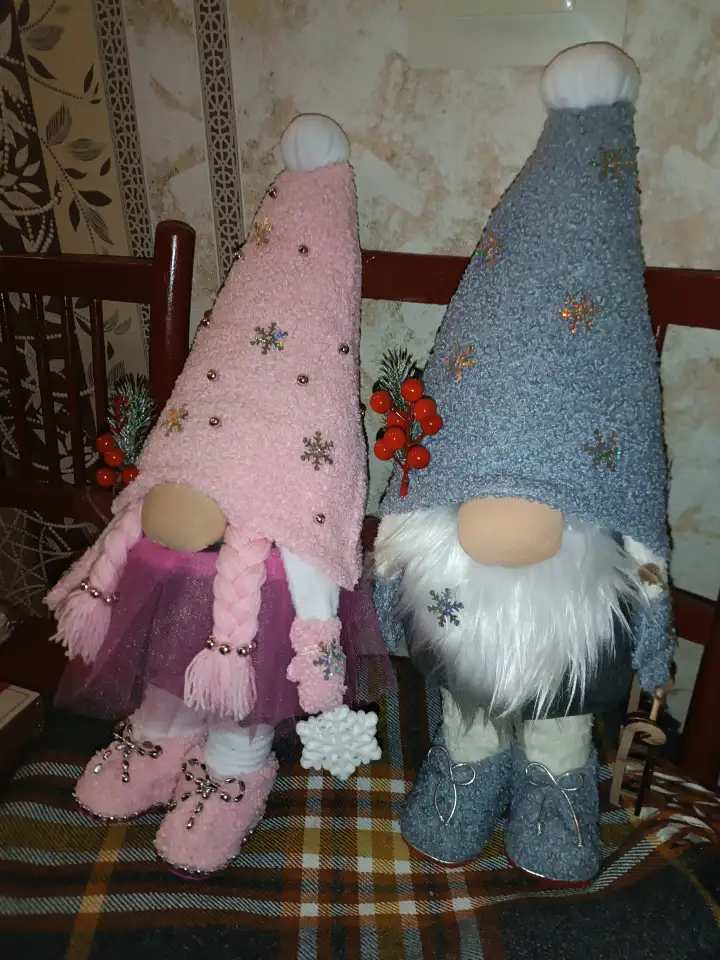 Hand-made пара лесные гномы 53 см муж и жена, фотография 3