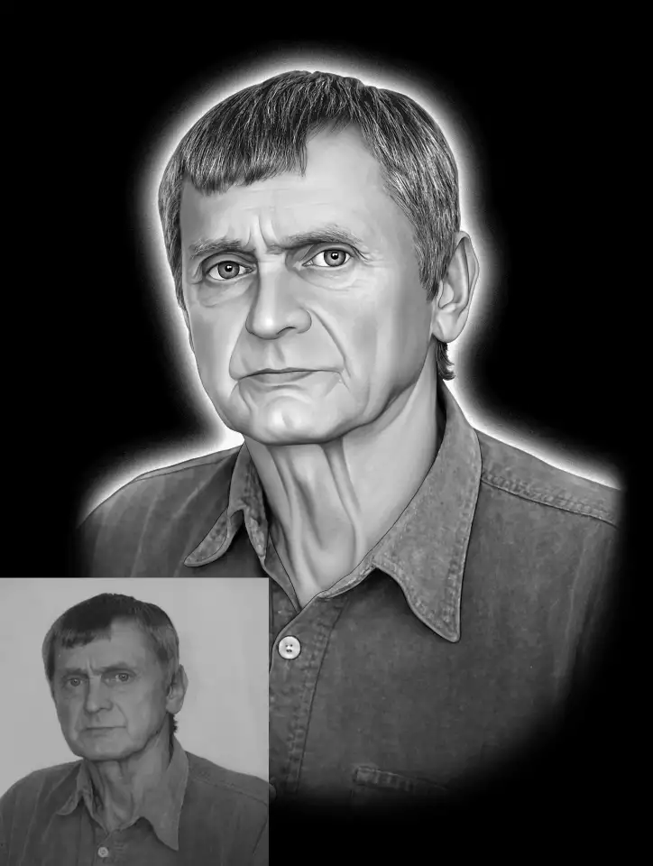 Ретушь фотографий для гравировки на памятник, фотография 4