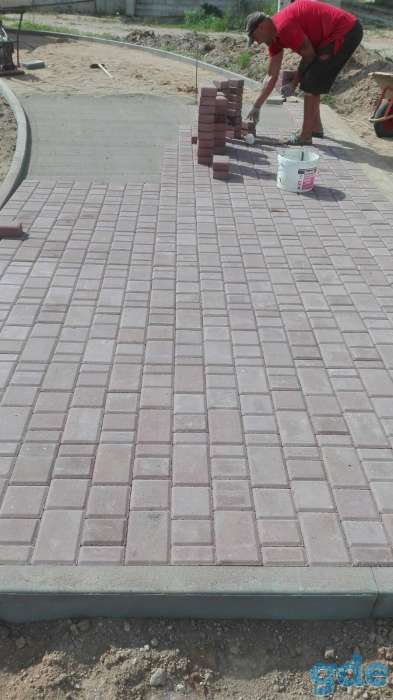 Укладка тротуарной плитки, фотография 6
