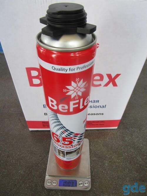 Монтажная пена BeFlex 65Professional, фотография 1