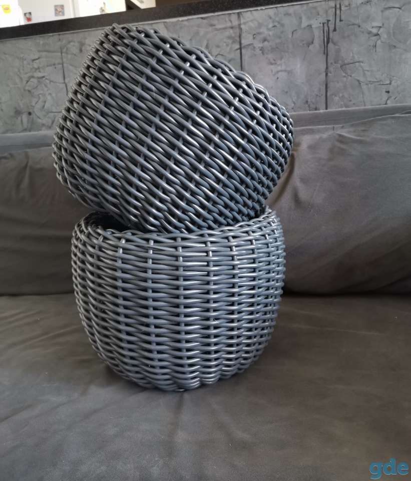 Кашпо из ротанга, фотография 1