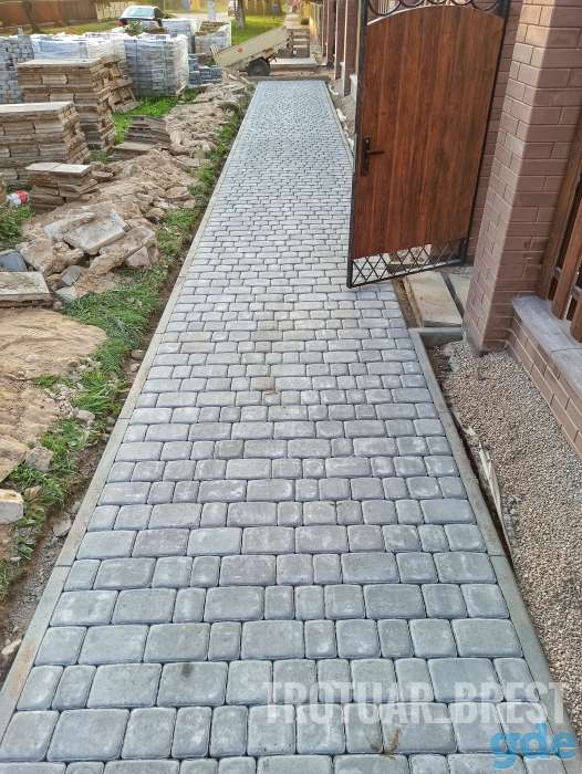Укладка тротуарной плитки, фотография 10