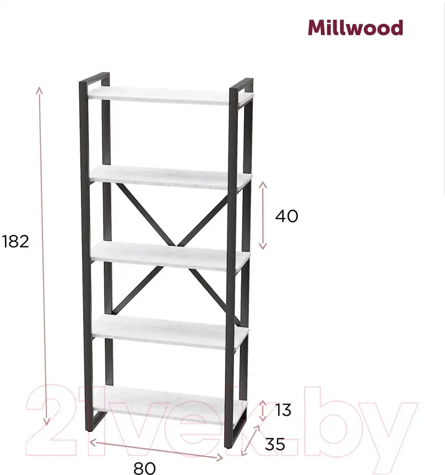 Стеллаж лофт millwood, фотография 2